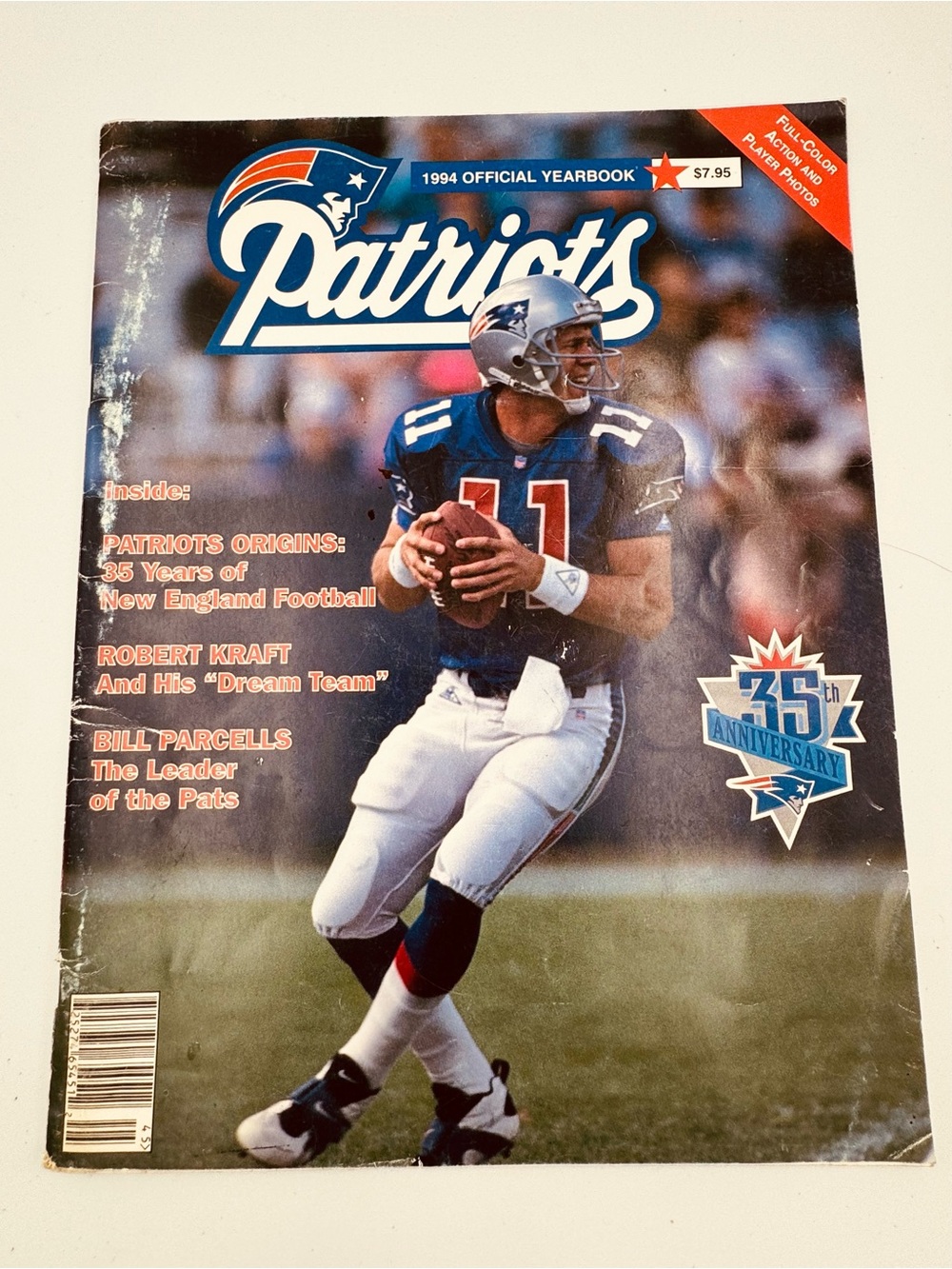 1994 New England Patriots Official Yearbook 35th Anniversary Robert Kraft Parcel